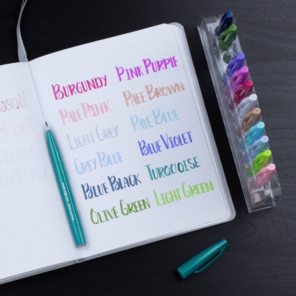 Ensemble de 12 brush pen Pentel – Image 2