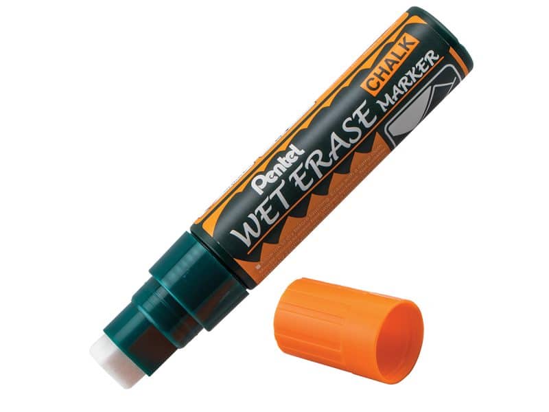 pentel wet erase chalk marker orange