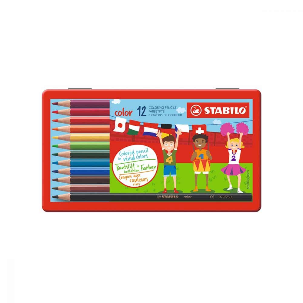 Paquet de 12 crayons de couleur en bois Stabilo