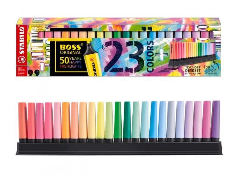 23 surligneurs Stabilo Boss Original