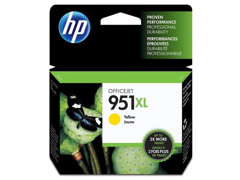Cartouche jet d'encre HP 951xl jaune