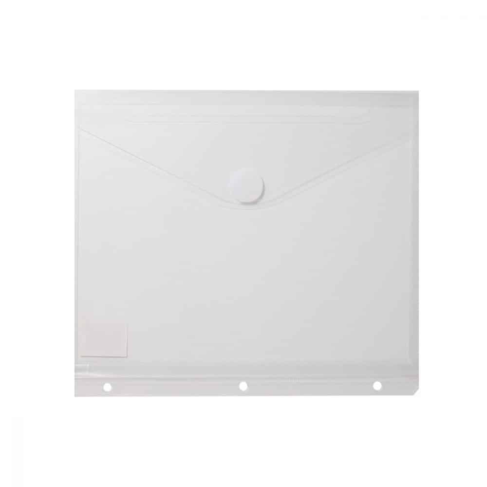 Enveloppe de plastique expansible perforée W1010 clair