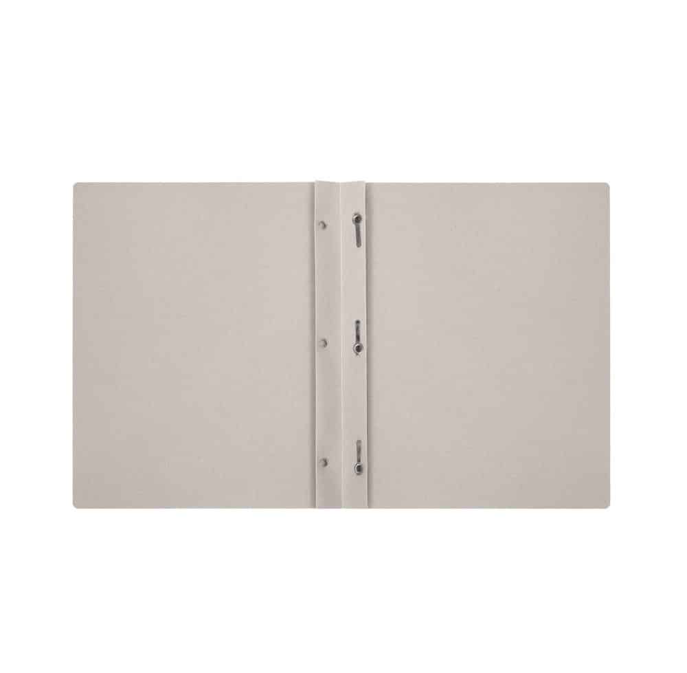 Duo-tang de plastique biodégradable WPFDT- gris