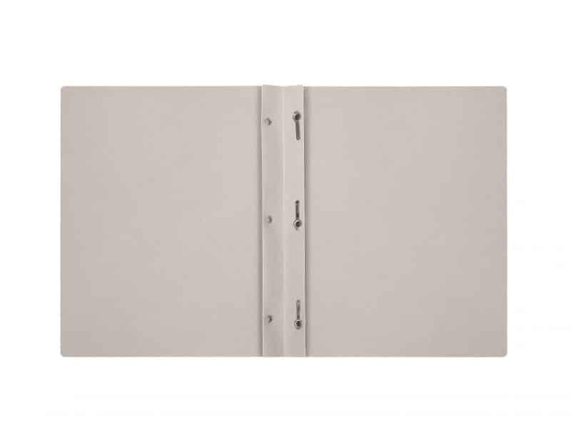 Duo-tang de plastique biodégradable WPFDT- gris