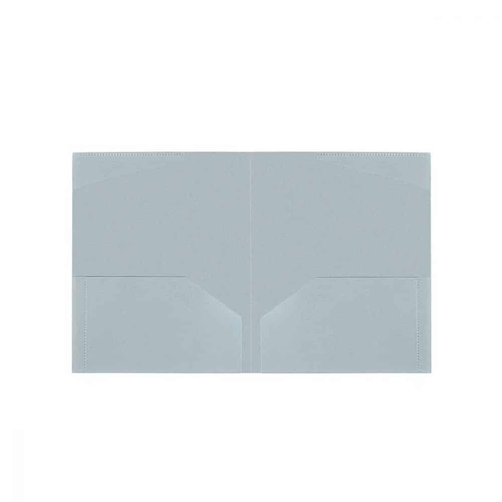 Portfolio de plastique biodégradable - bleu