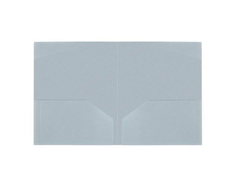 Portfolio de plastique biodégradable - bleu