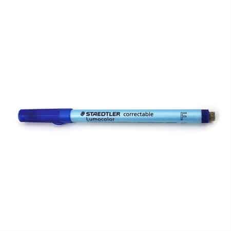 Staedtler Lumocolor effaçable pointe fine - Bleu