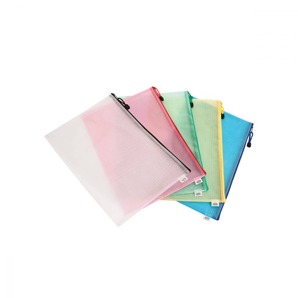Enveloppe de plastique horizontale à fermeture à glissière