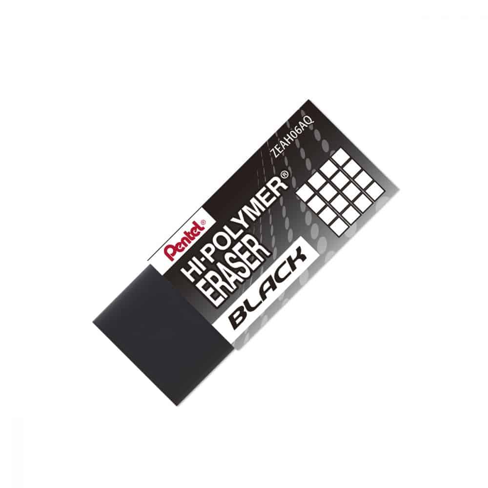 efface noir pentel hi-polymer