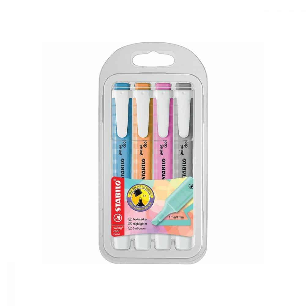 4 surligneurs Stabilo Swing Cool Pastel #3