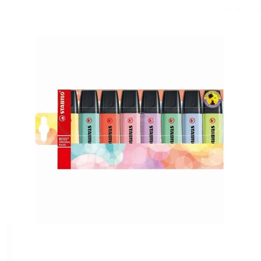 8 surligneurs Stabilo Boss Pastel #1