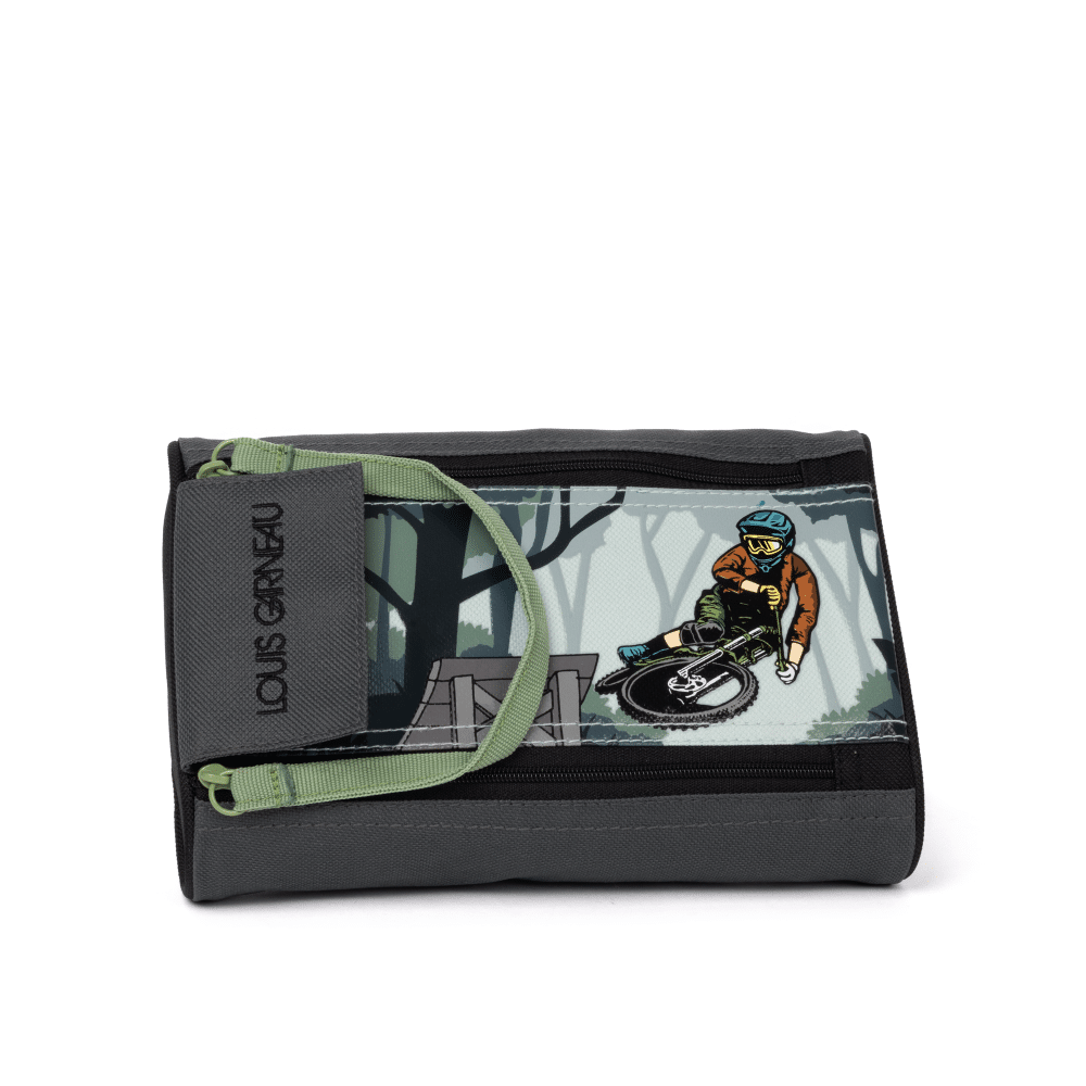 VÉLO ÉTUI CRAYONS 2 ZIPPERS LG