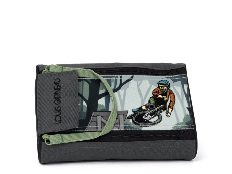 VÉLO ÉTUI CRAYONS 2 ZIPPERS LG