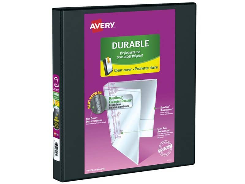 Reliure de présentation Durable View 1po - Noir