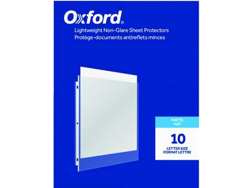 Protège-documents antireflets minces paquet de 10