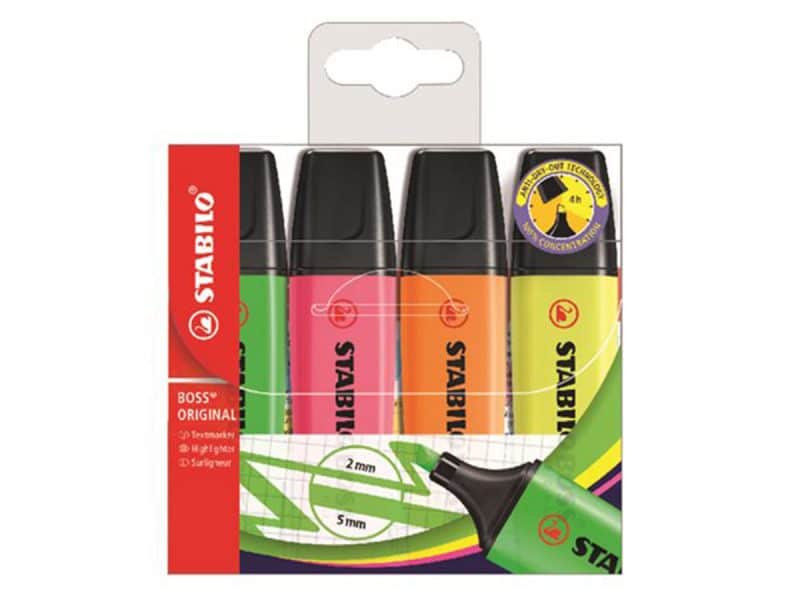 4 surligneurs Stabilo Boss Original #1