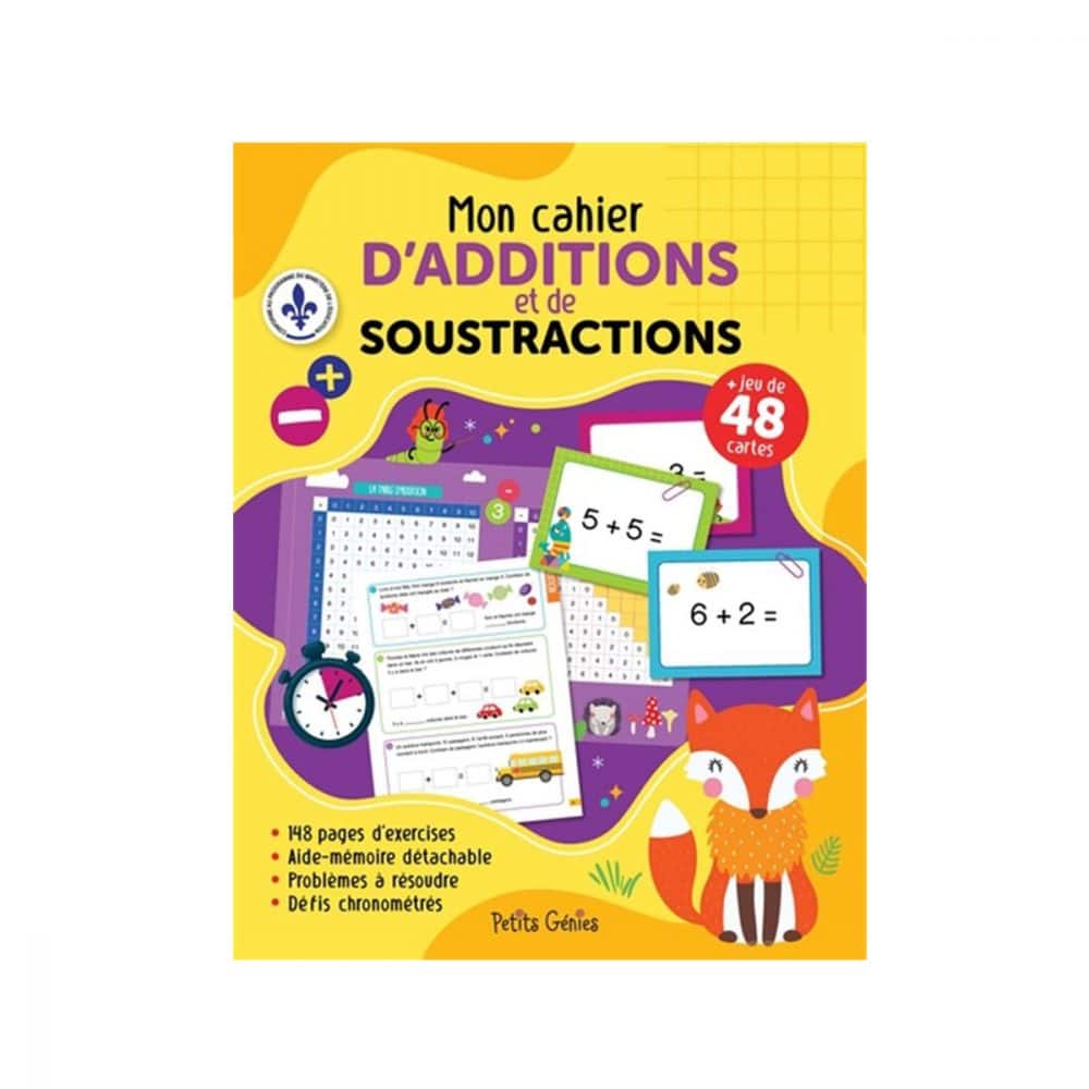 Mon cahier d"additions et de soustractions