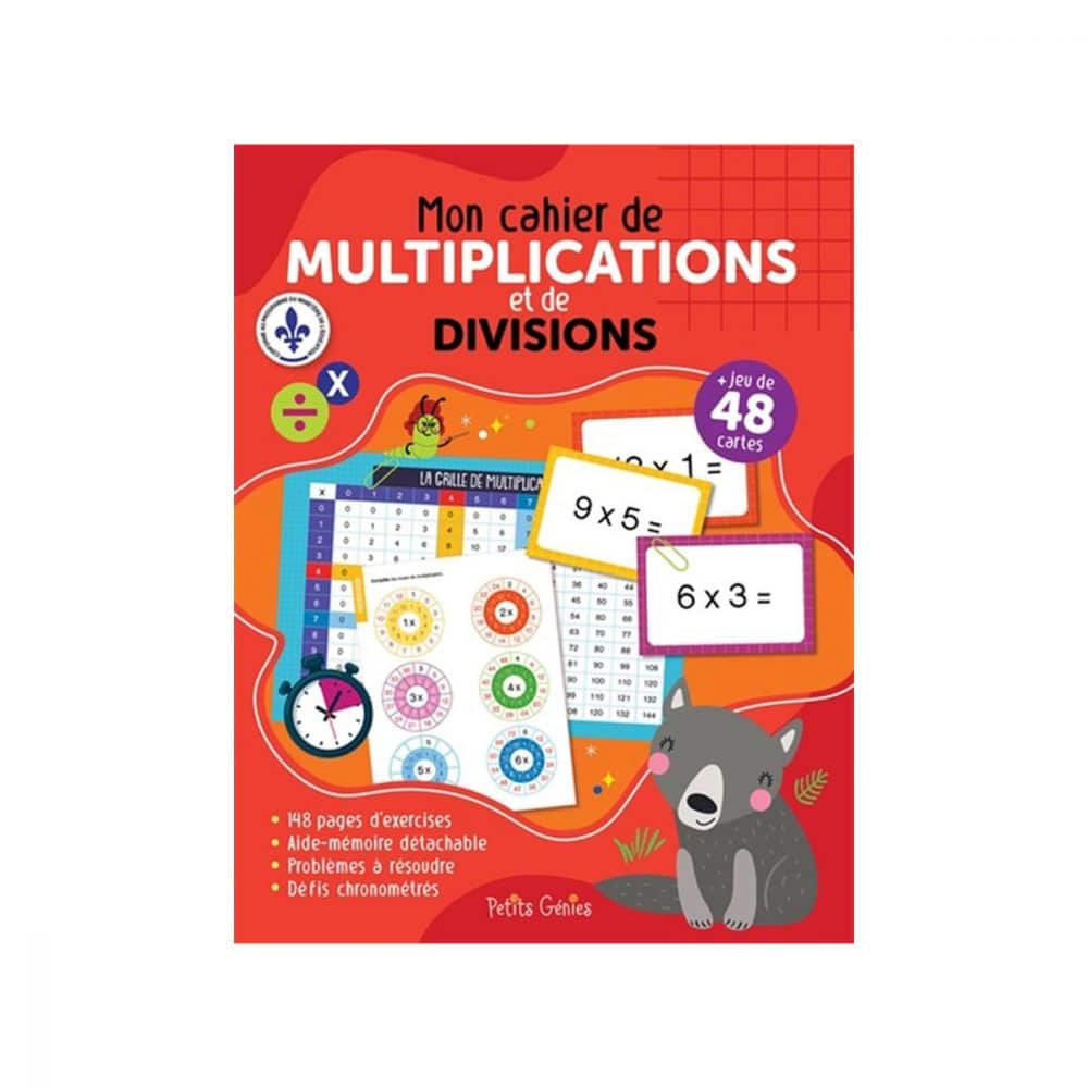 Mon cahier de multiplications et de divisions