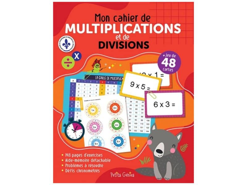 Mon cahier de multiplications et de divisions