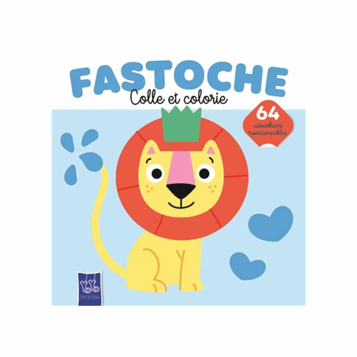 Fastoche colle et colorie Lion