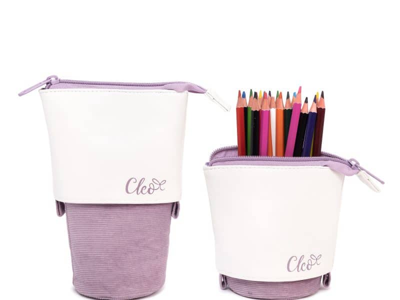 Étui à crayons rétractable Cléo - violet