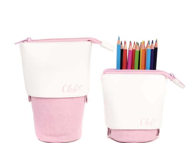 Étui à crayons rétractable Cléo - rose