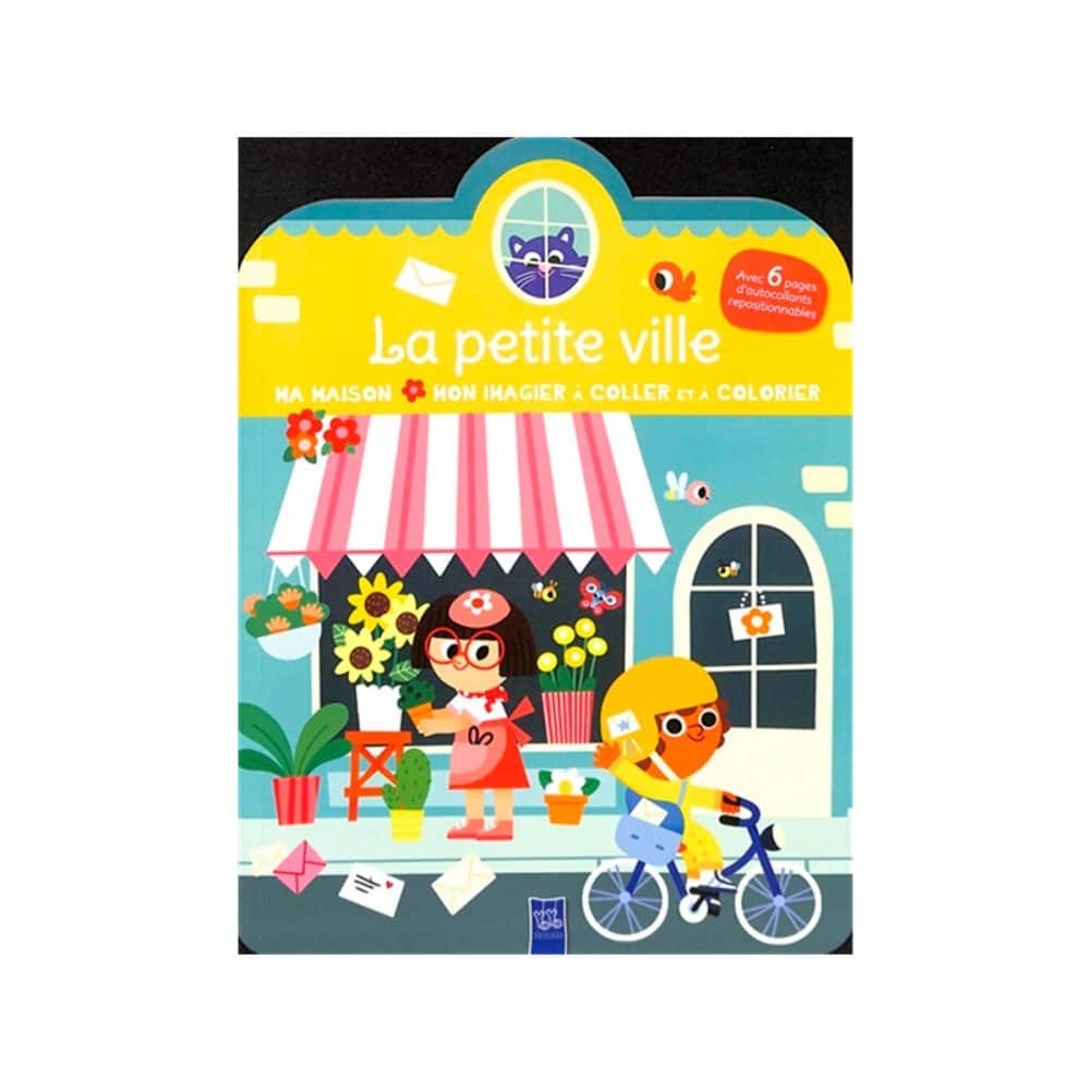 La petite ville Ma maison Mon imagier coller et colorier