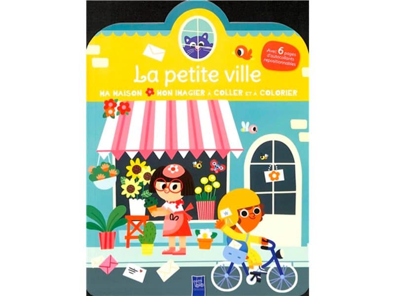 La petite ville Ma maison Mon imagier coller et colorier