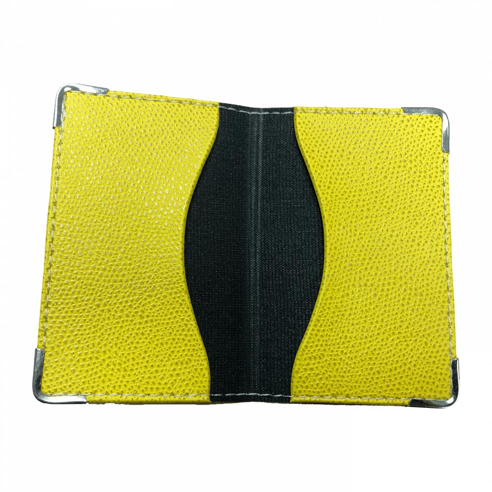 porte carte jaune