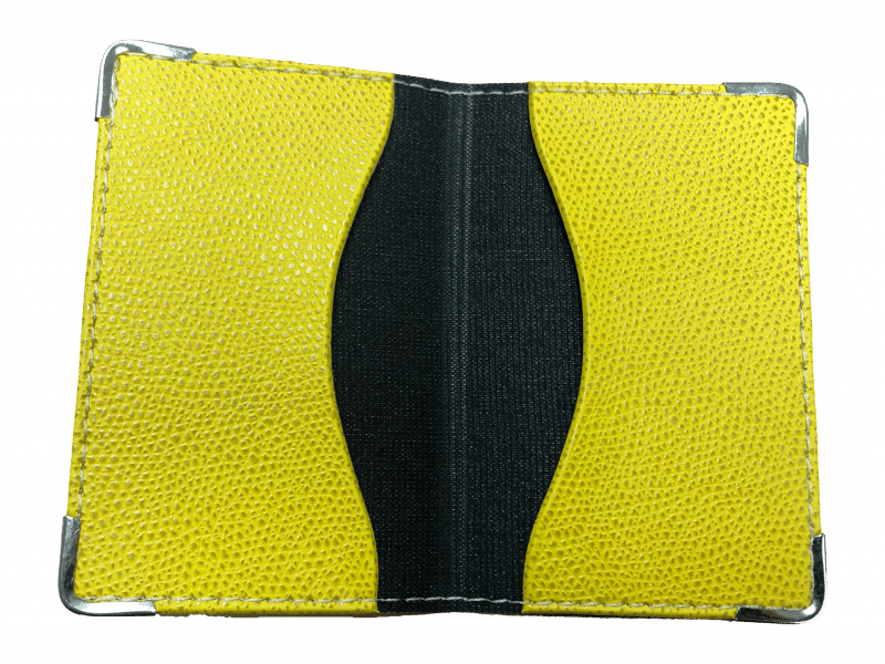 porte carte jaune