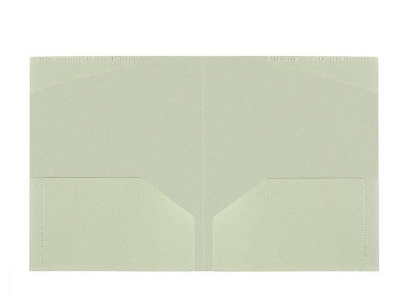 Portfolio de plastique biodégradable - vert