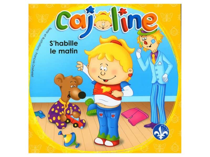 Cajoline s'habille le matin