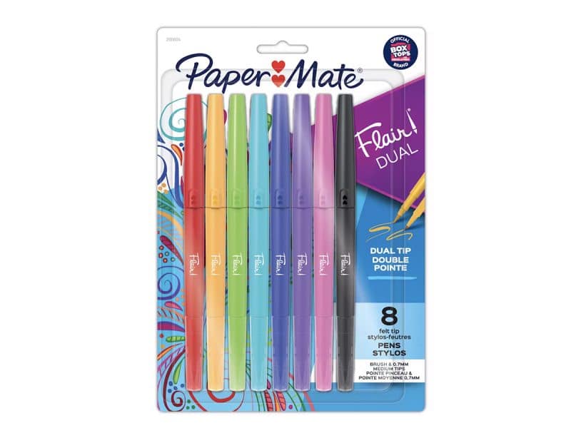 Flair DUAL, pointes pinceau et moyenne - ensemble de 8