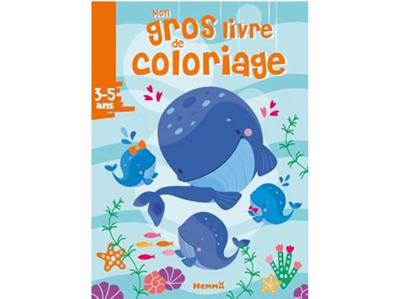 Mon gros livre de coloriage Baleine