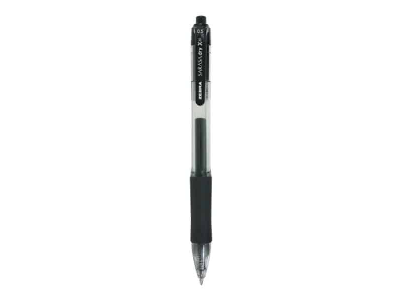 Stylo à bille roulante rétractable Sarasa 0.5 - noir