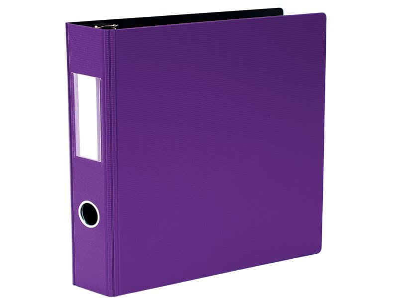 Reliure robuste à anneaux Geo Ring 2 po - violet