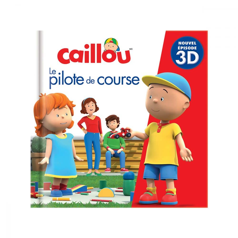 Caillou le pilote de course