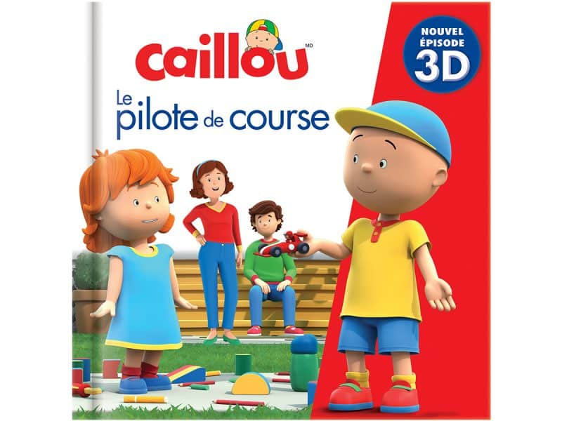 Caillou le pilote de course