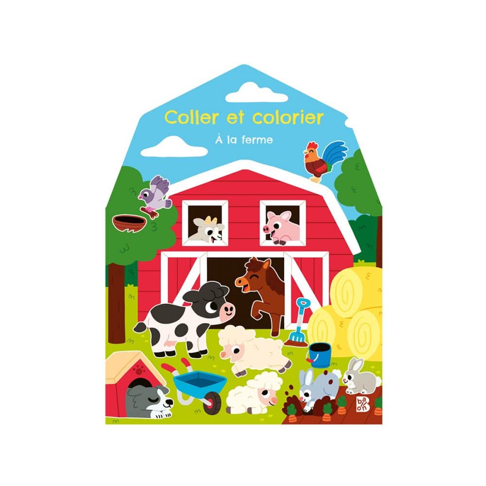 À la ferme Coller et colorier