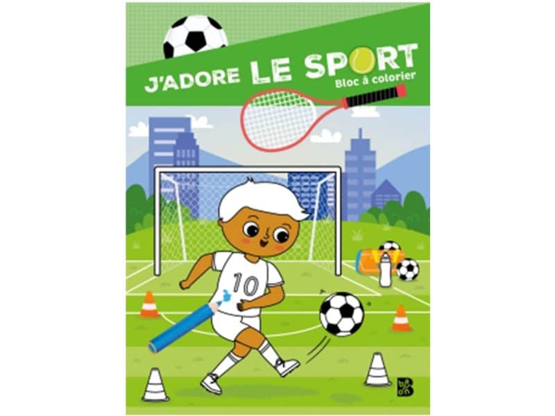 J'adore le sport Bloc à colorier