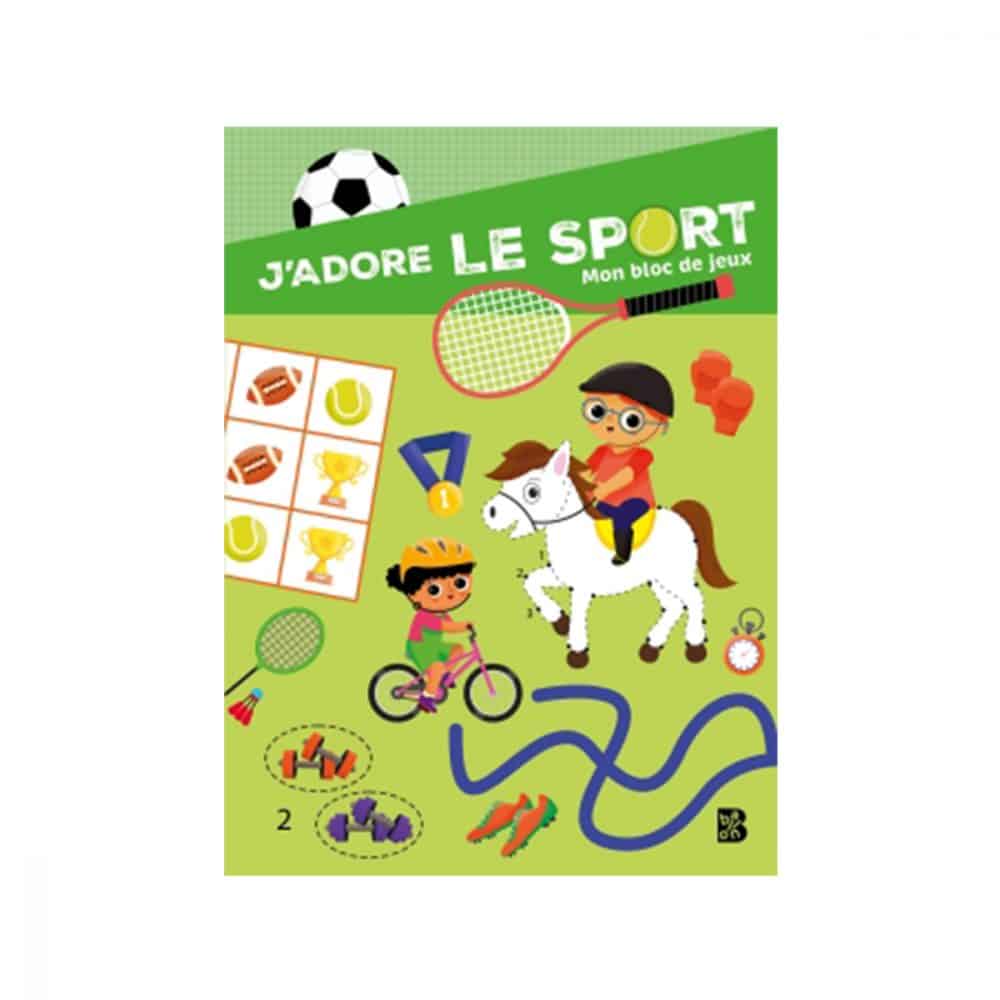 J'adore le sport Mon bloc de jeux