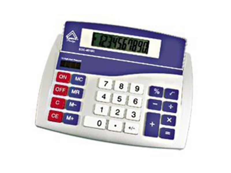 calculatrice 10 chiffres edc-4610ii