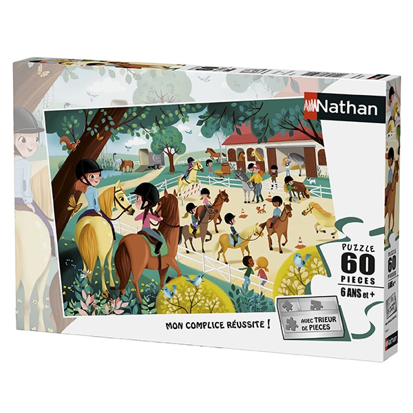 Casse-tête 60pces Bienvenue au centre équestre