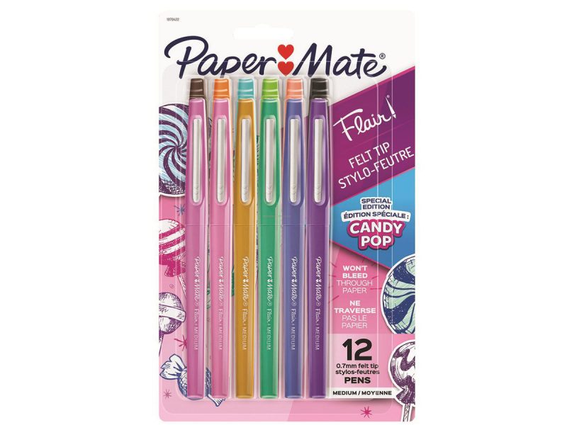 Stylos feutre Flair pqt de 12 ass