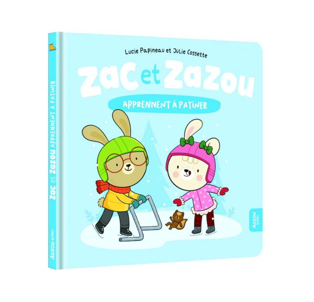Zac et Zazou apprennent à patiner