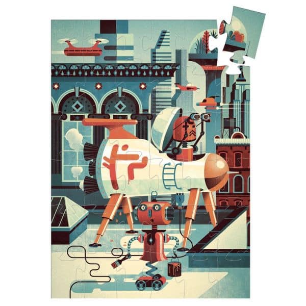 Puzzle silhouette Bob le robot  36 pces – Image 2