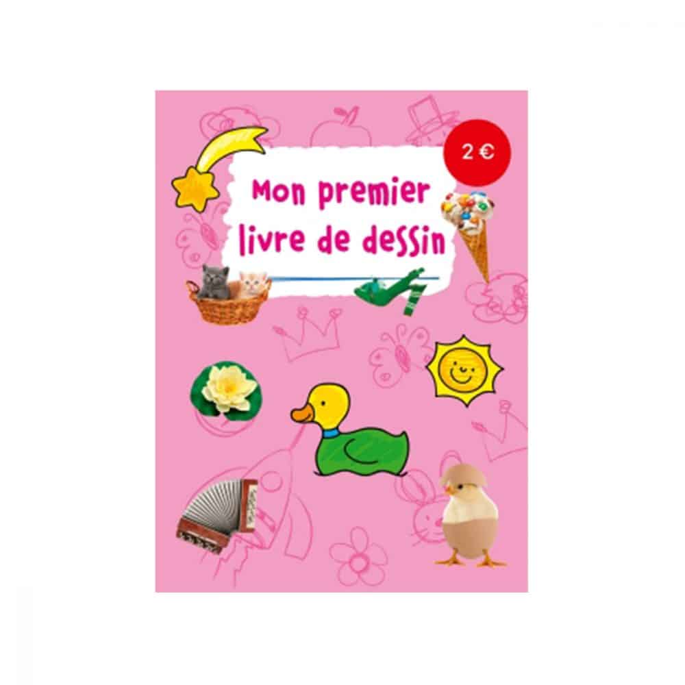 Mon premier livre de dessin rose pâle