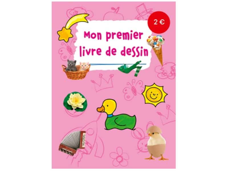Mon premier livre de dessin rose pâle