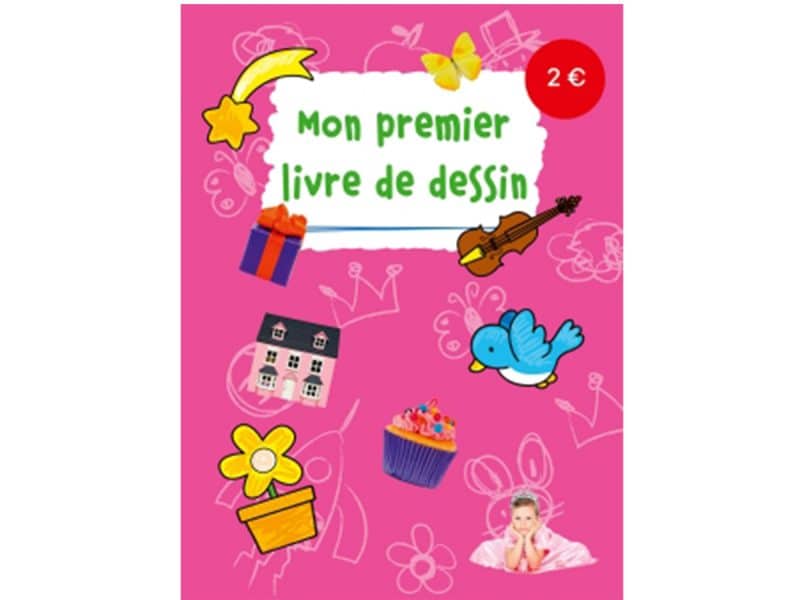 Mon premier livre de dessin fuschia