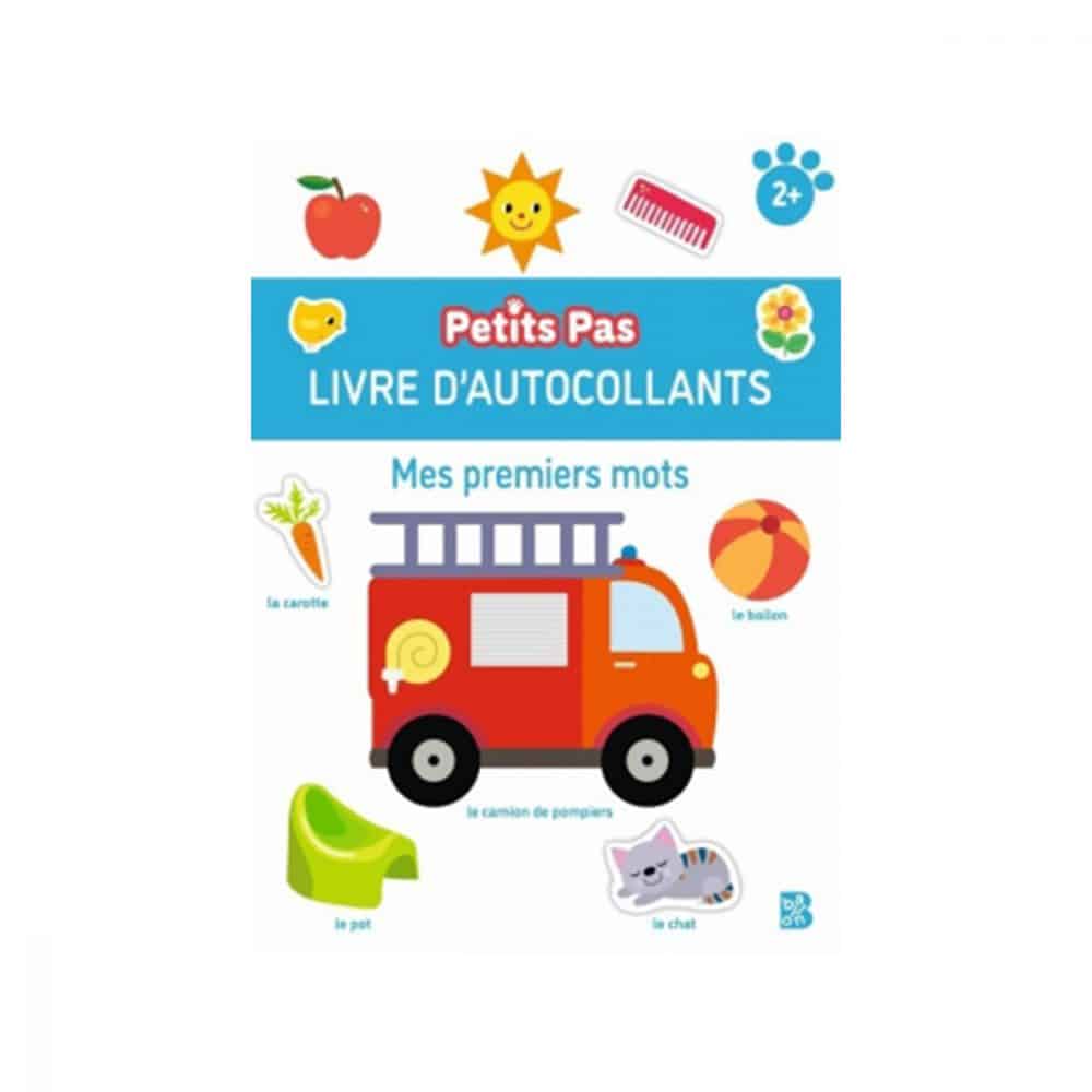 Petits Pas Livre d'autocollants Mes premiers mots
